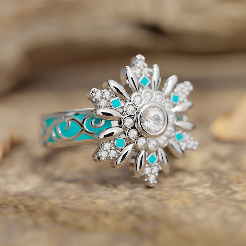 Snowbound Mystery Ring - Serene Western