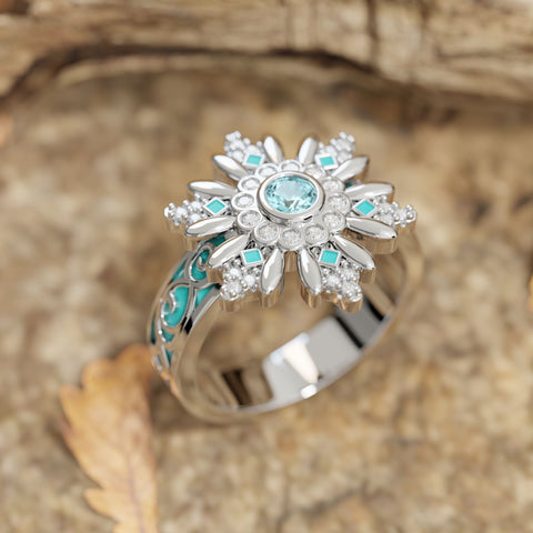 Snowbound Mystery Ring - Aquamarine