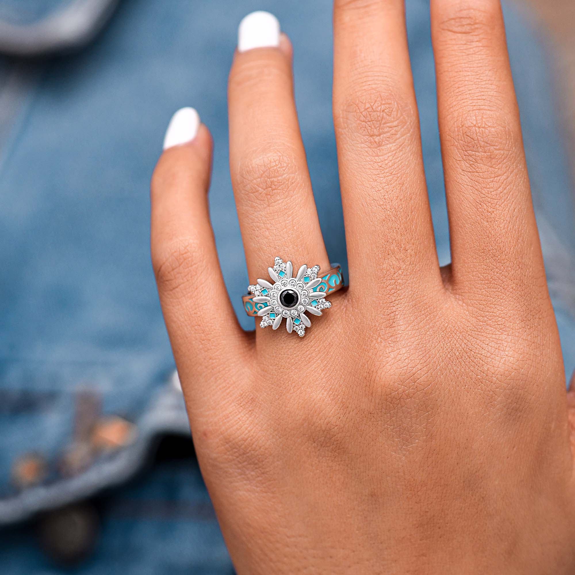 Snowbound Mystery Ring - Black Onyx - Serene Western