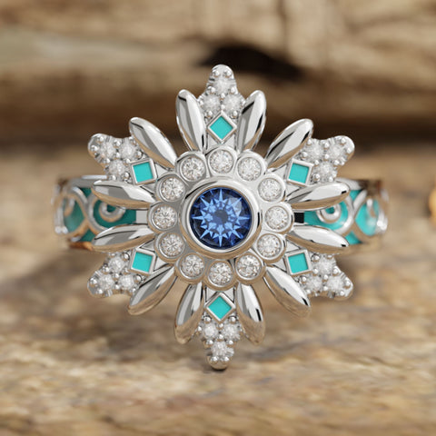 Snowbound Mystery Ring - Sapphire