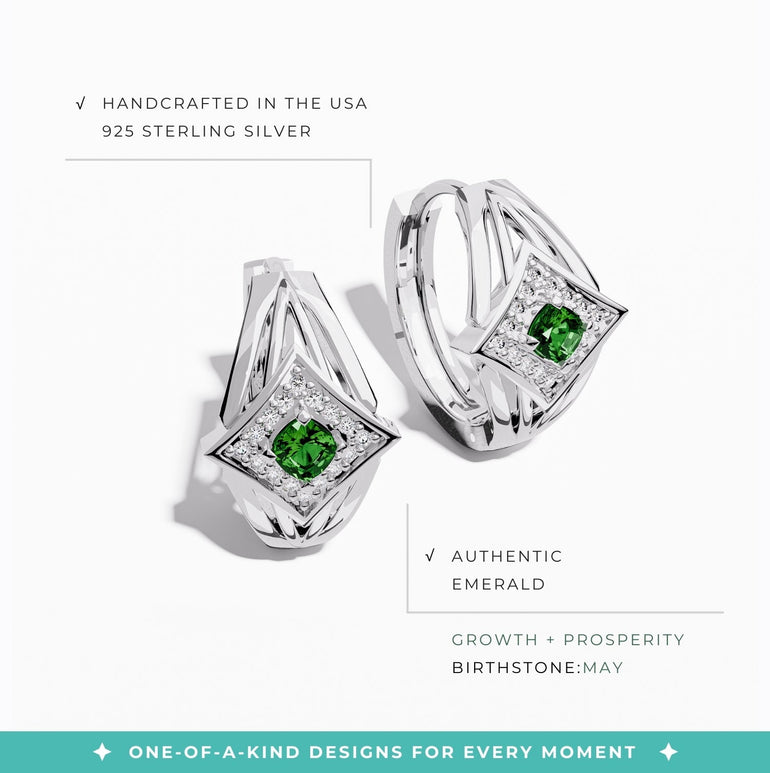 Soulful Waters Earrings - Emerald - Serene Western