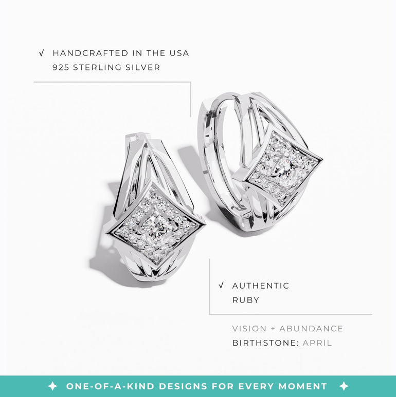 Soulful Waters Earrings - Moissanite - Serene Western