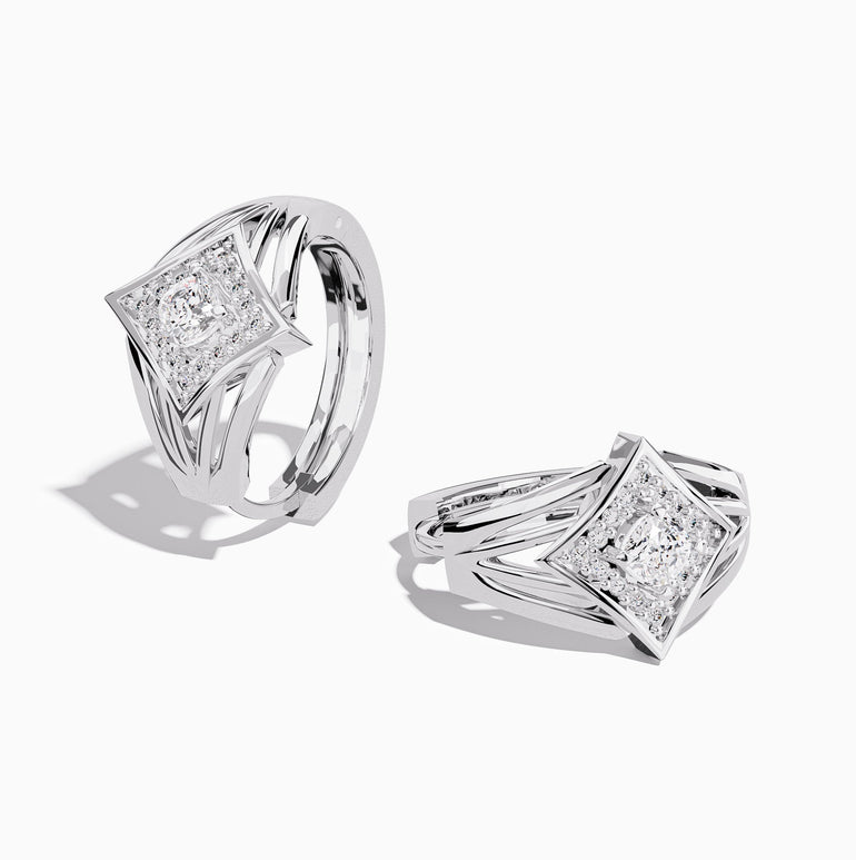 Soulful Waters Earrings - Moissanite - Serene Western