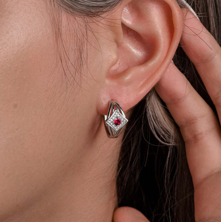 Soulful Waters Earrings - Ruby - Serene Western