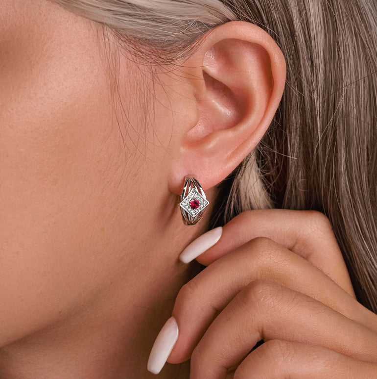 Soulful Waters Earrings - Ruby - Serene Western
