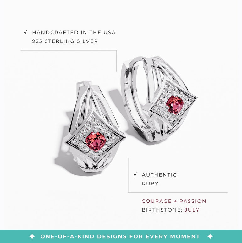 Soulful Waters Earrings - Ruby - Serene Western