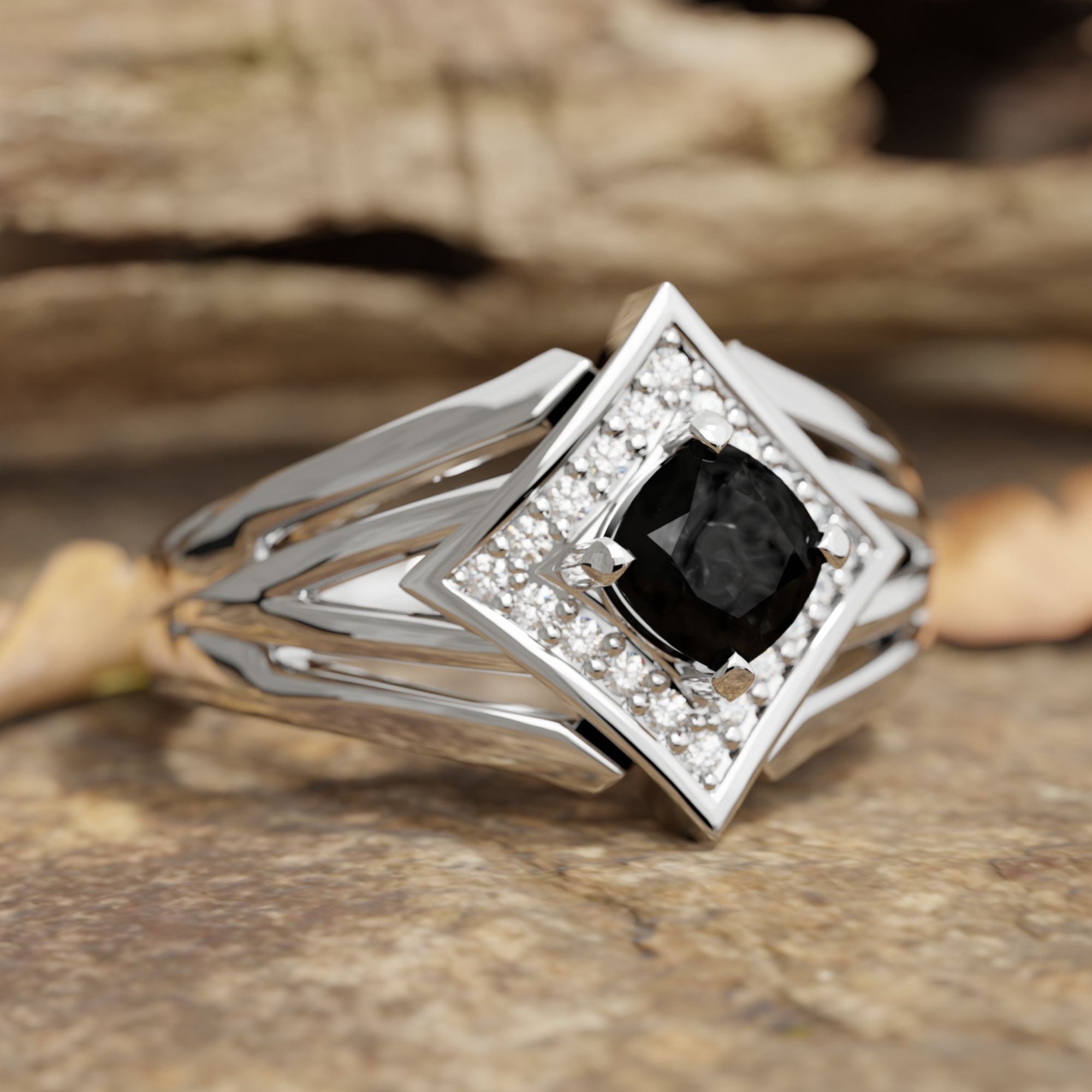 Soulful Waters Ring - Black Onyx - Serene Western