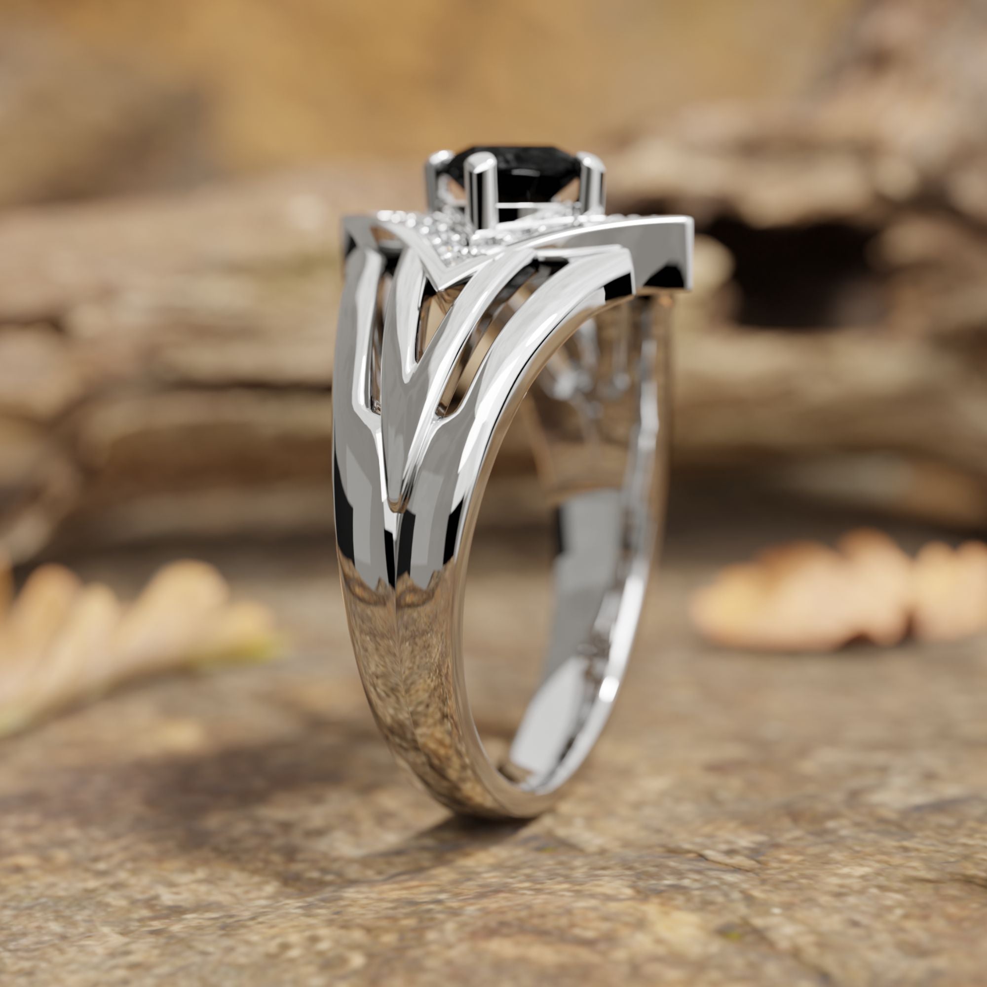 Soulful Waters Ring - Black Onyx - Serene Western