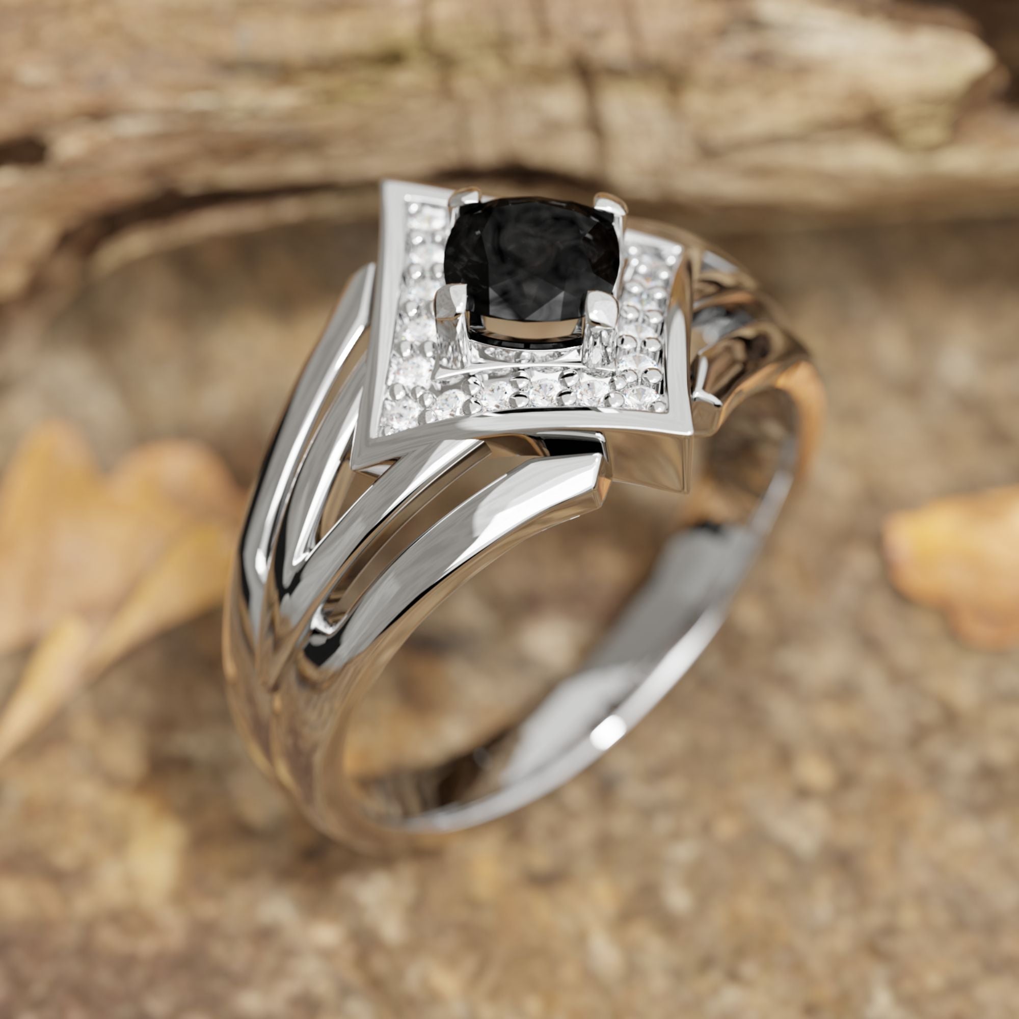 Soulful Waters Ring - Black Onyx - Serene Western