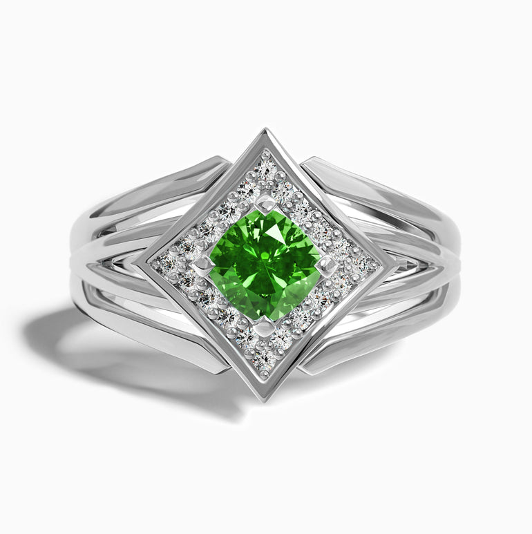 Soulful Waters Ring - Emerald - Serene Western