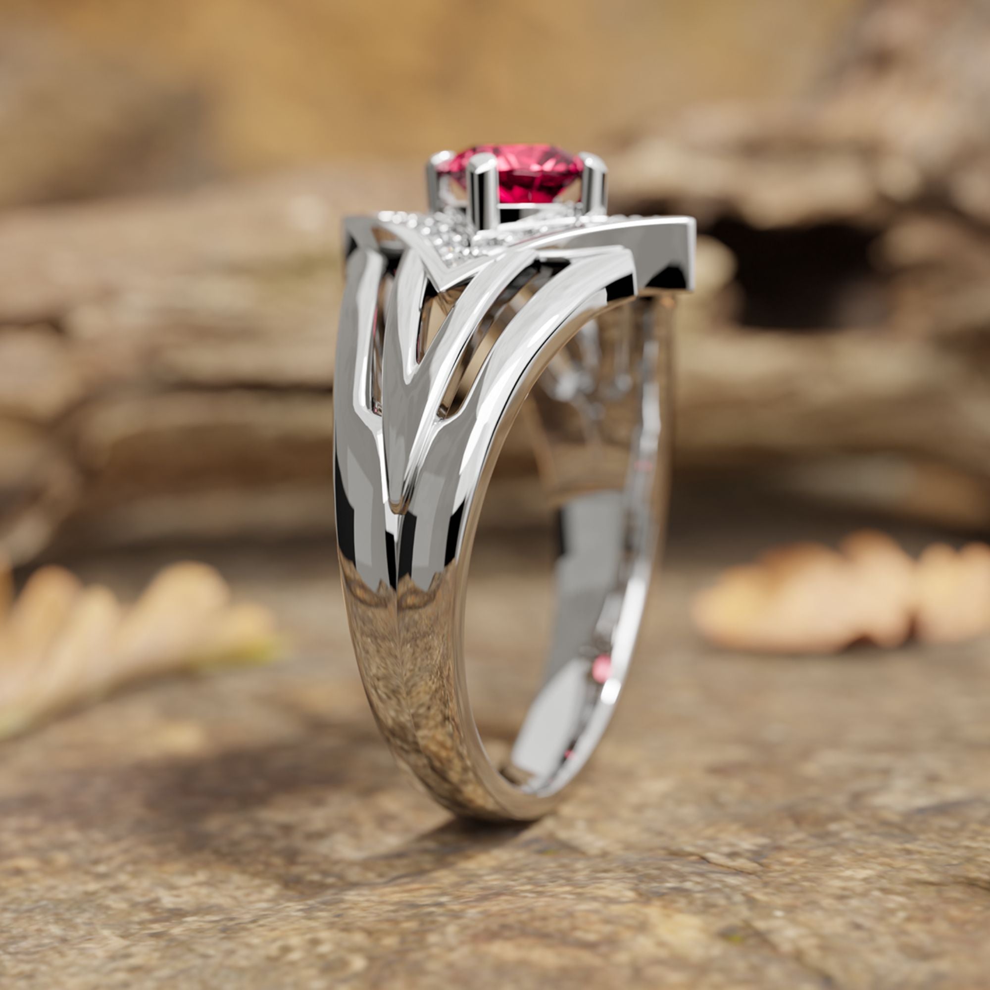 Soulful Waters Ring - Ruby - Serene Western