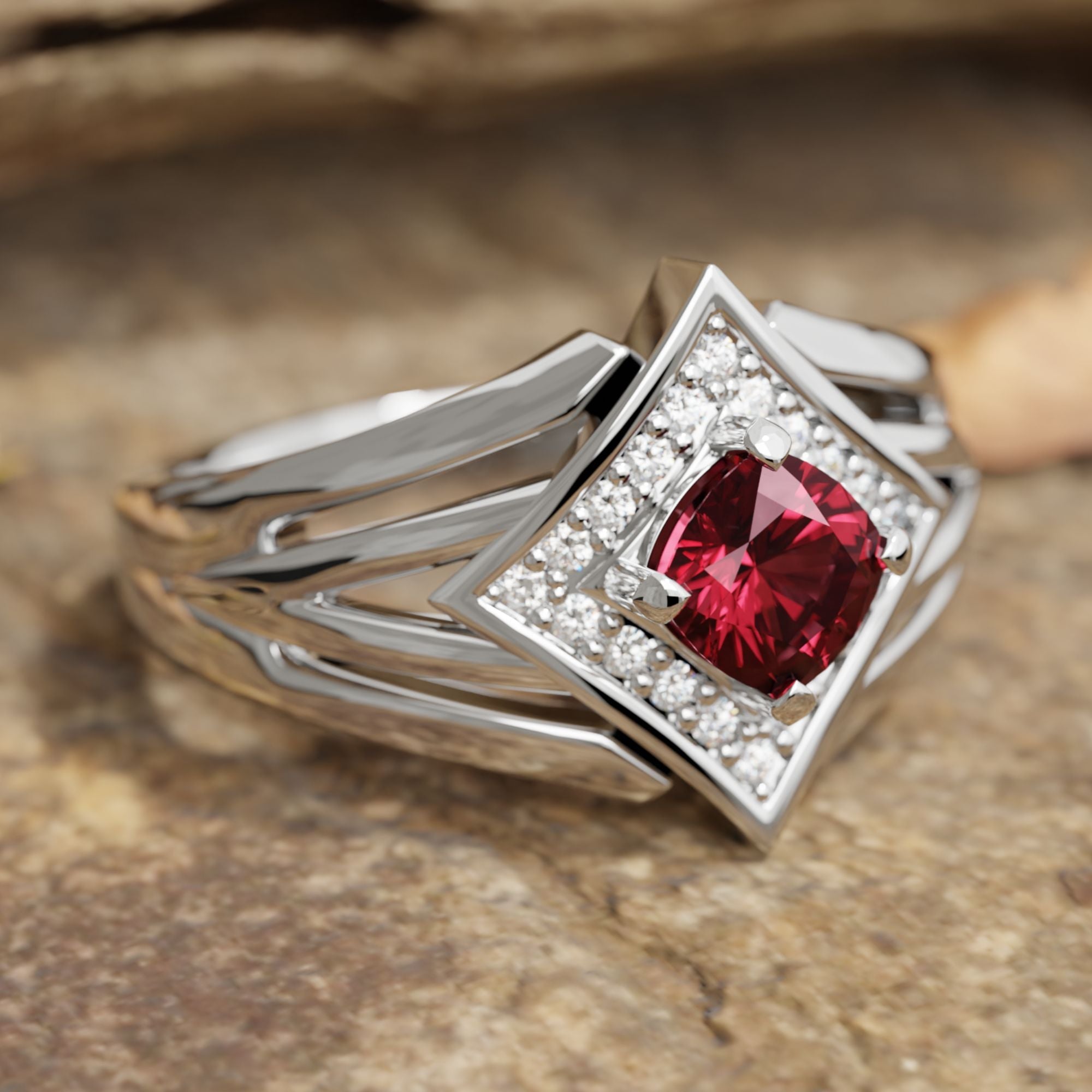 Soulful Waters Ring - Ruby - Serene Western