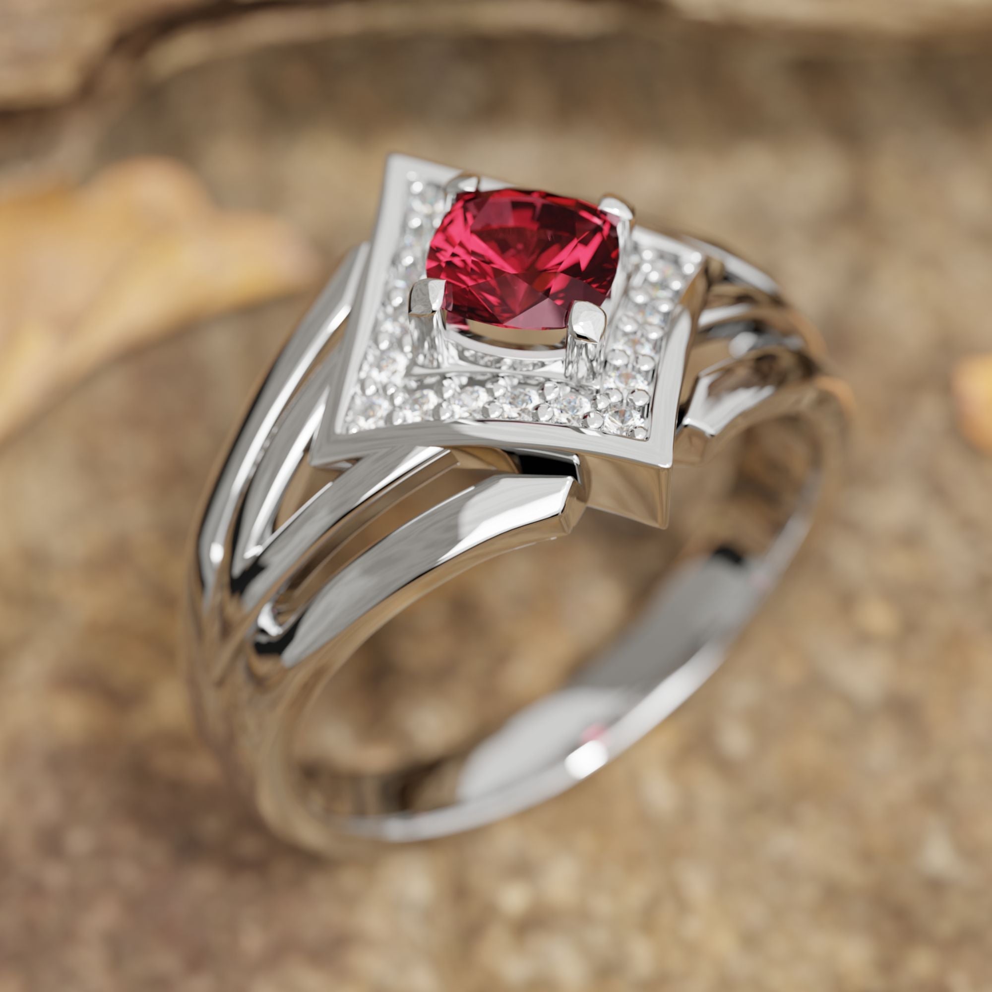 Soulful Waters Ring - Ruby - Serene Western