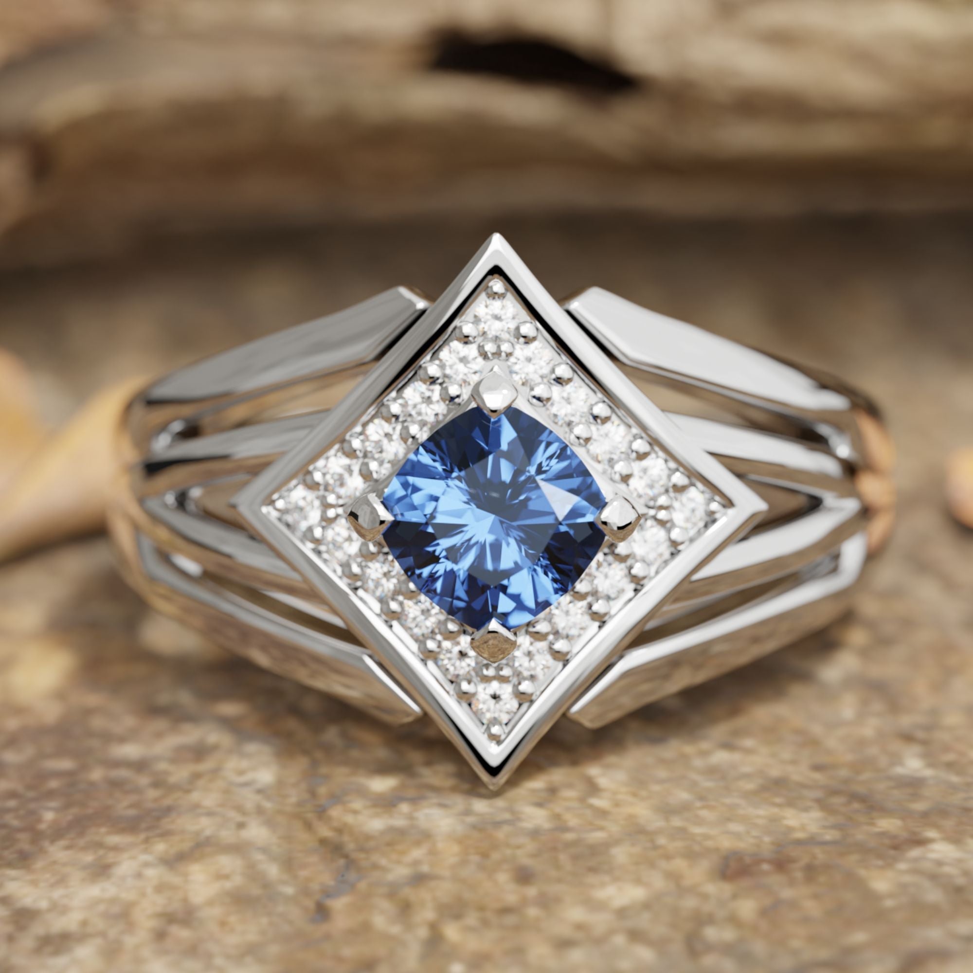 Soulful Waters Ring - Sapphire - Serene Western