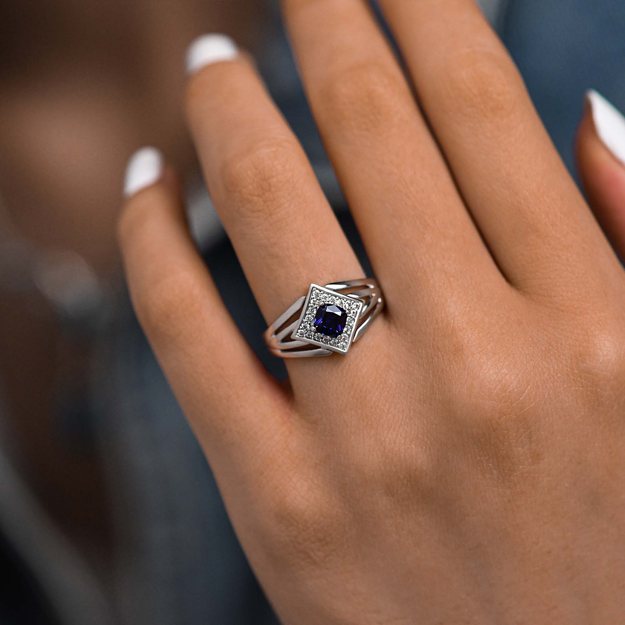 Soulful Waters Ring - Sapphire - Serene Western