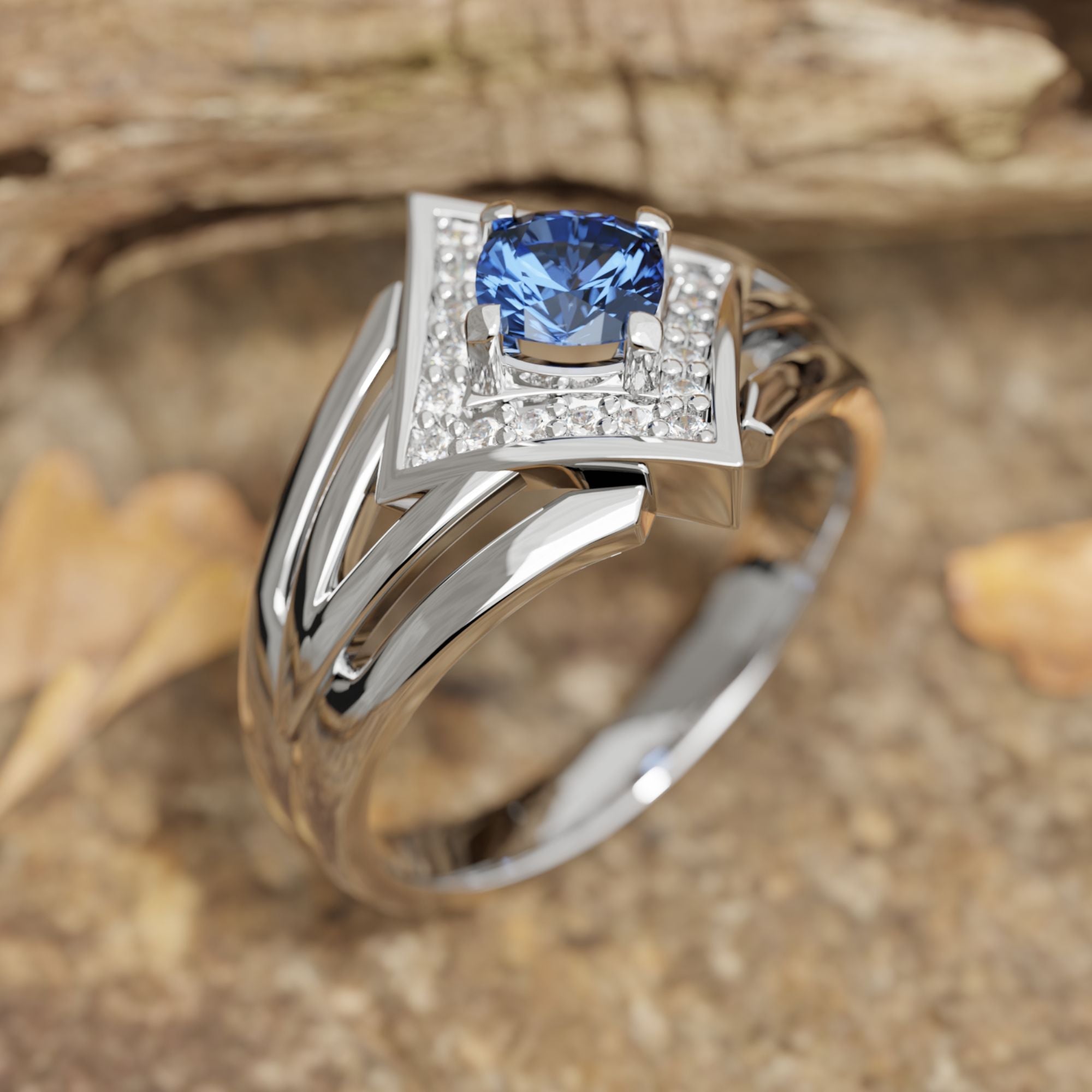 Soulful Waters Ring - Sapphire - Serene Western