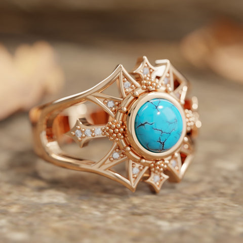 Sovereign Starlet Ring - Turquoise