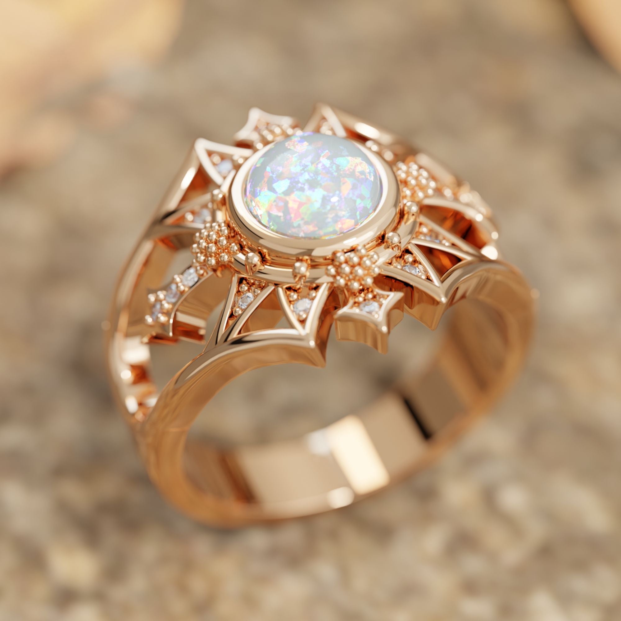 Sovereign Starlet Ring - Opal - Serene Western