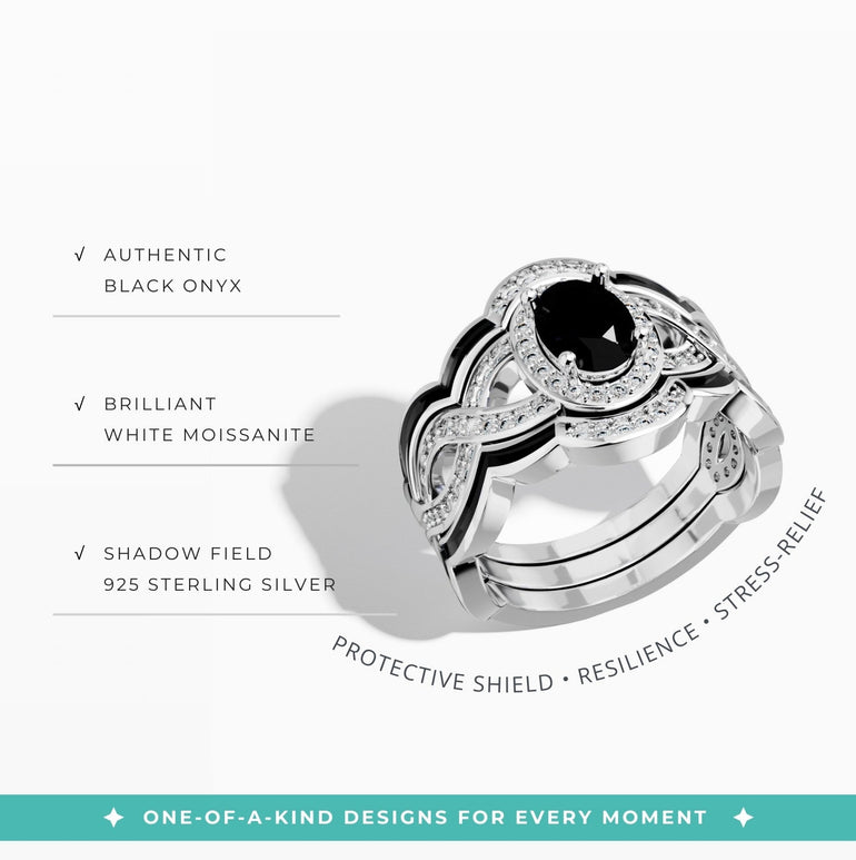 Sunset Canyons Ring - Black Onyx - Serene Western