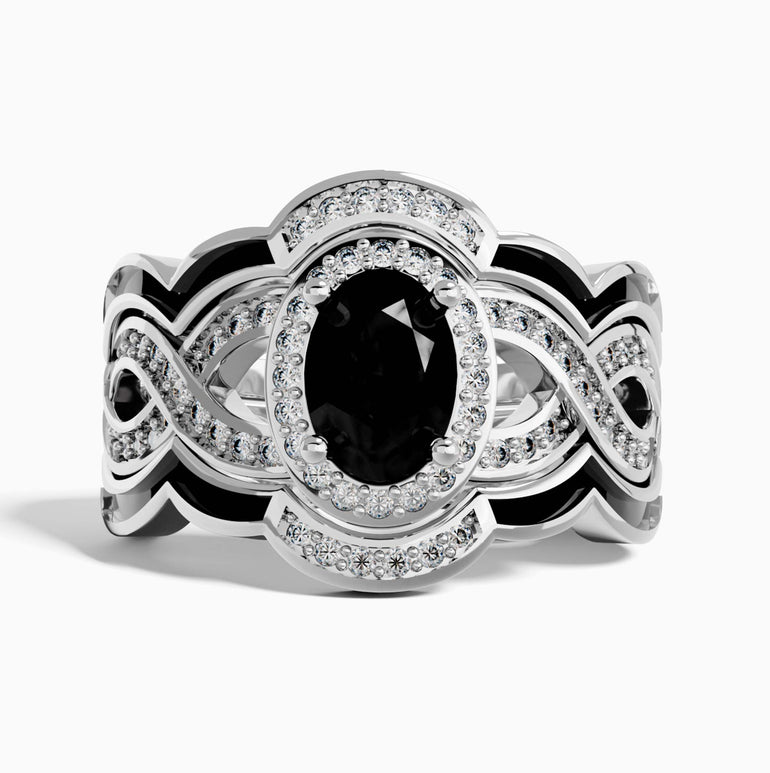 Sunset Canyons Ring - Black Onyx - Serene Western