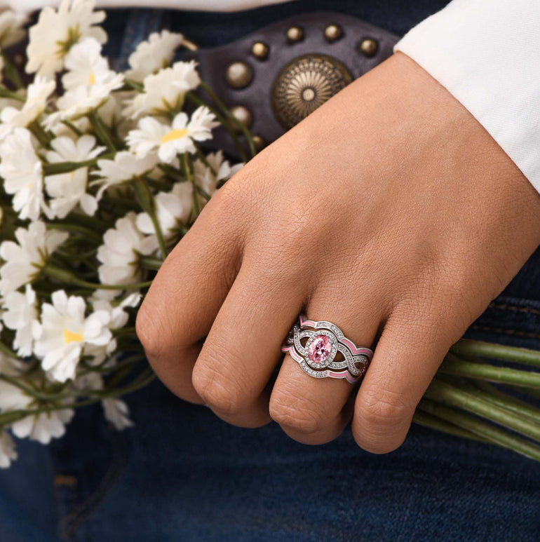 Sunset Canyons Ring - Rose Quartz - Serene Western