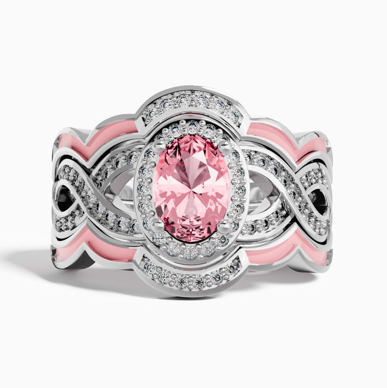 Sunset Canyons Ring - Rose Quartz - Serene Western