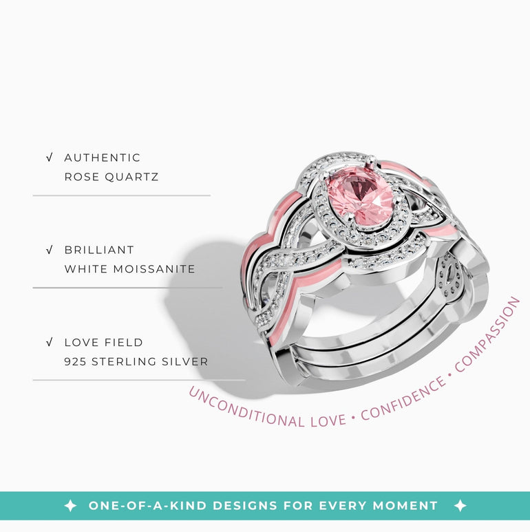 Sunset Canyons Ring - Rose Quartz - Serene Western