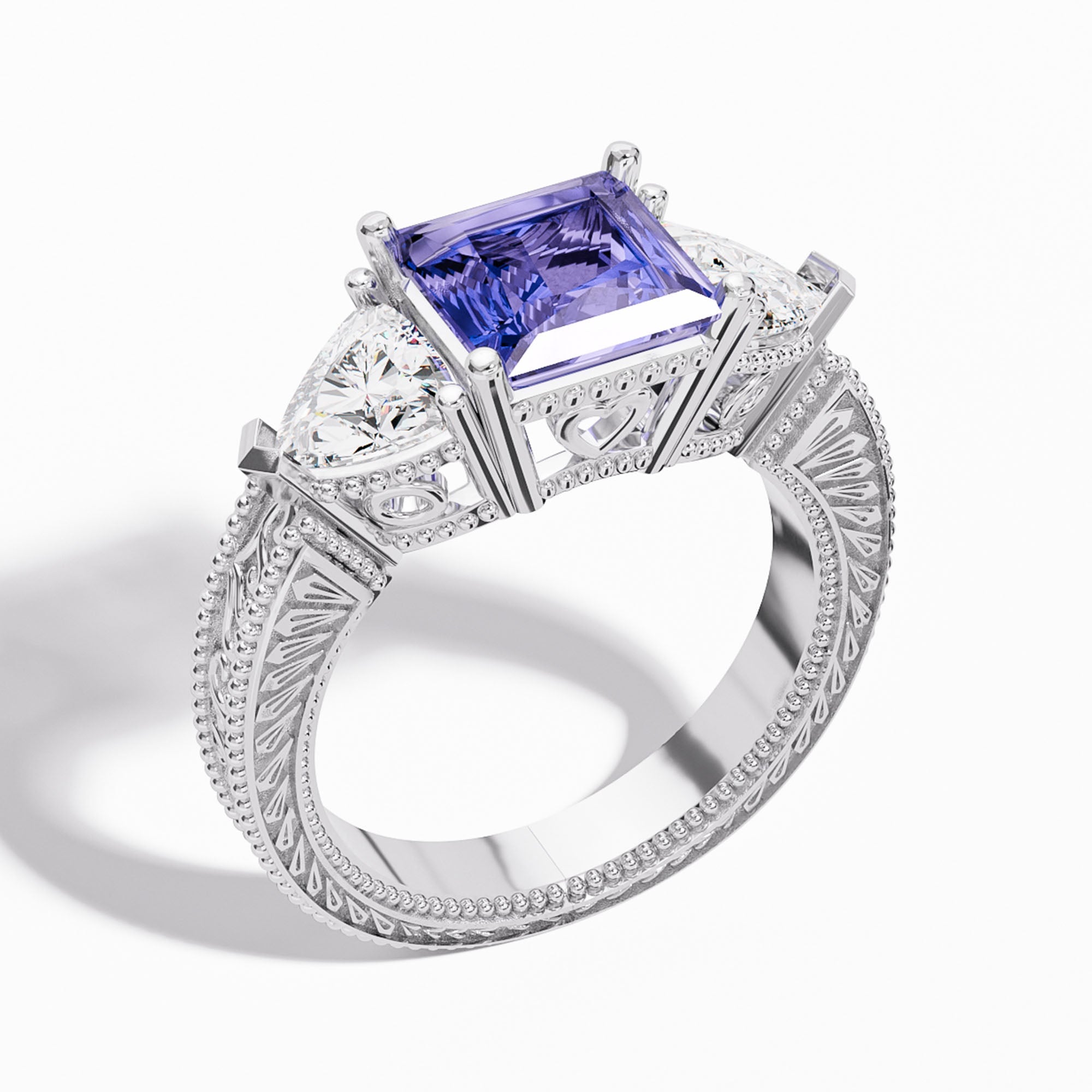 Tidal Embrace Ring - Amethyst - Serene Western