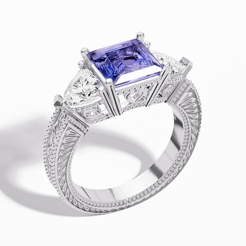 Tidal Embrace Ring - Amethyst