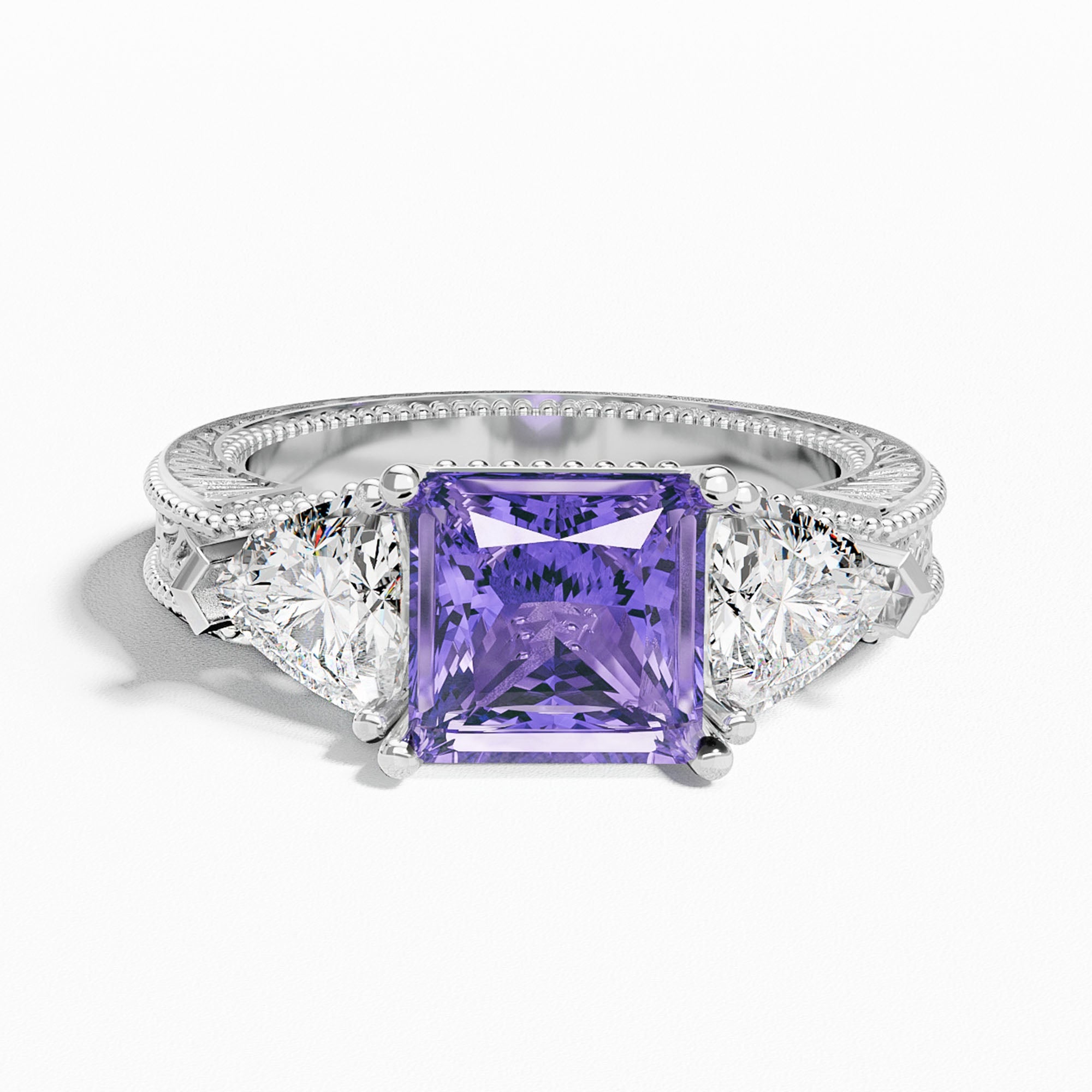 Tidal Embrace Ring - Amethyst - Serene Western