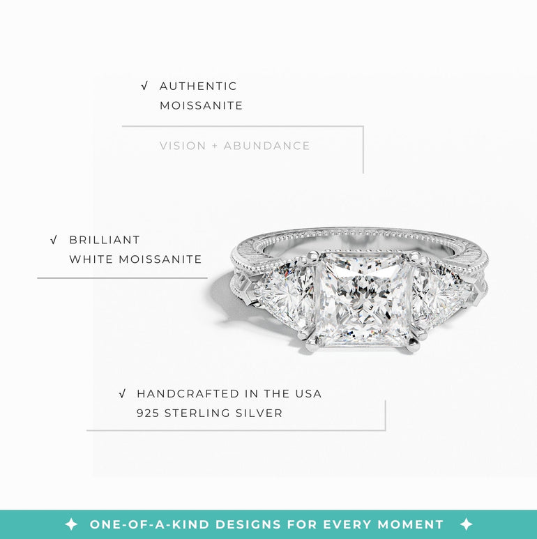 Tidal Embrace Ring - Moissanite - Serene Western