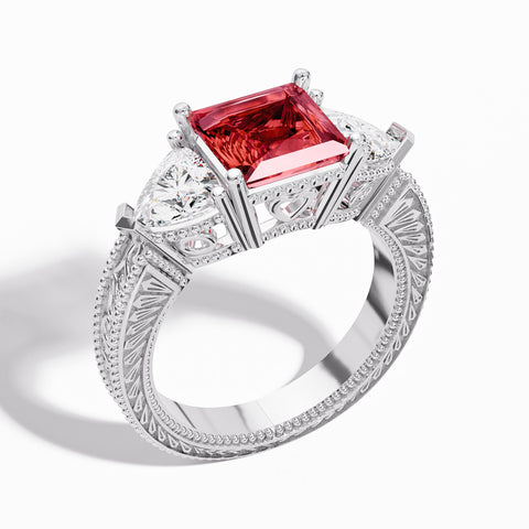 Tidal Embrace Ring - Ruby