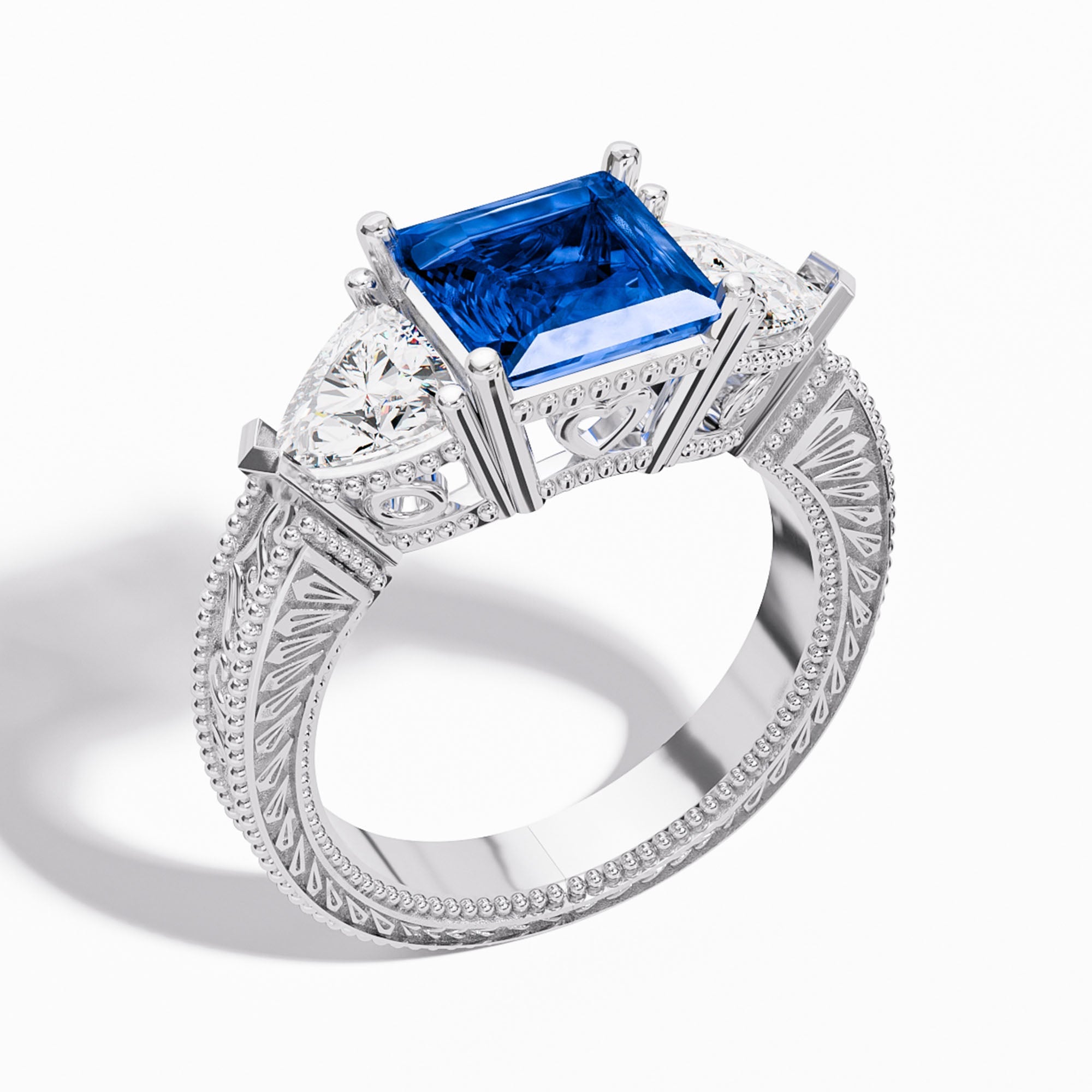 Tidal Embrace Ring - Sapphire - Serene Western