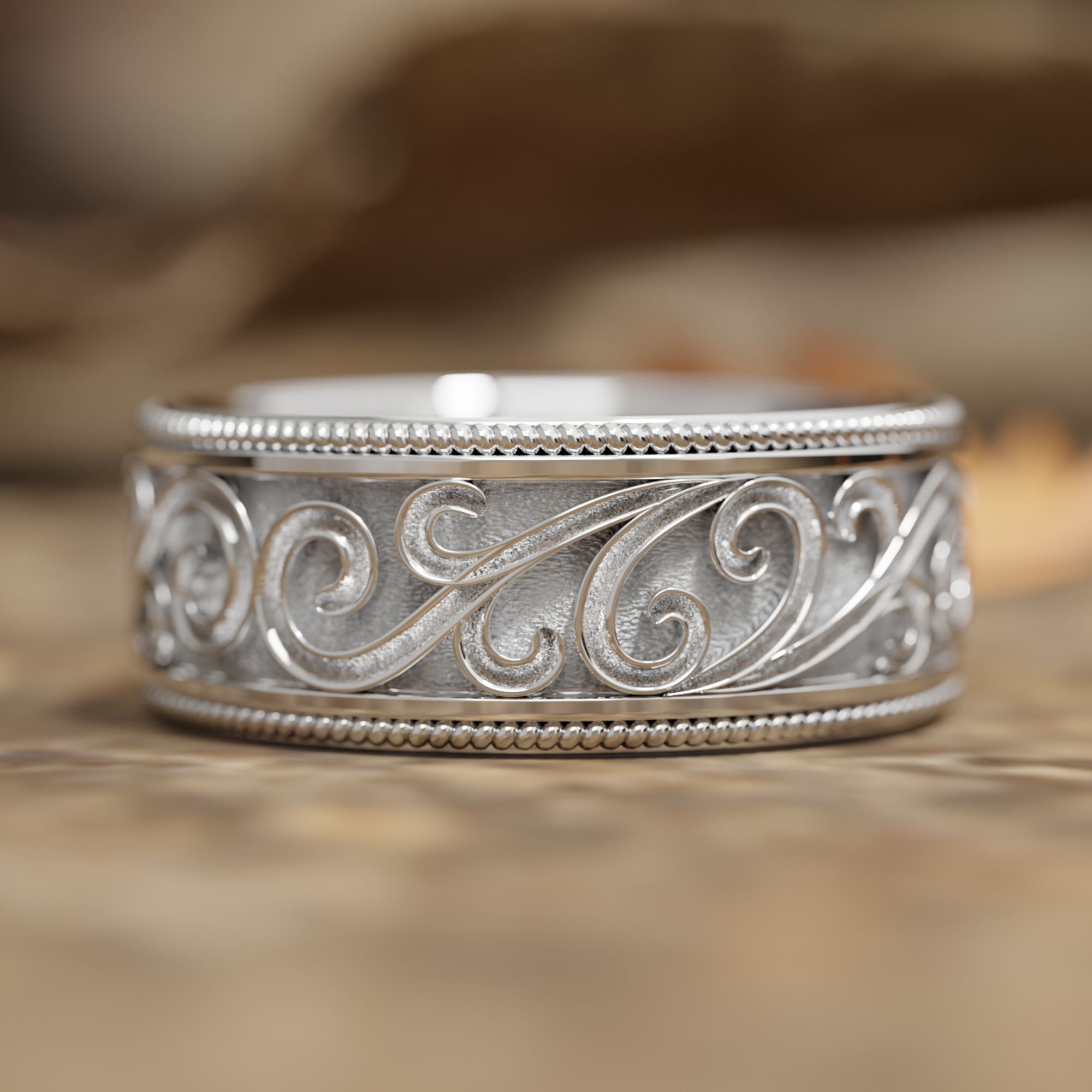 Tribal Carve Ring - Serene Western