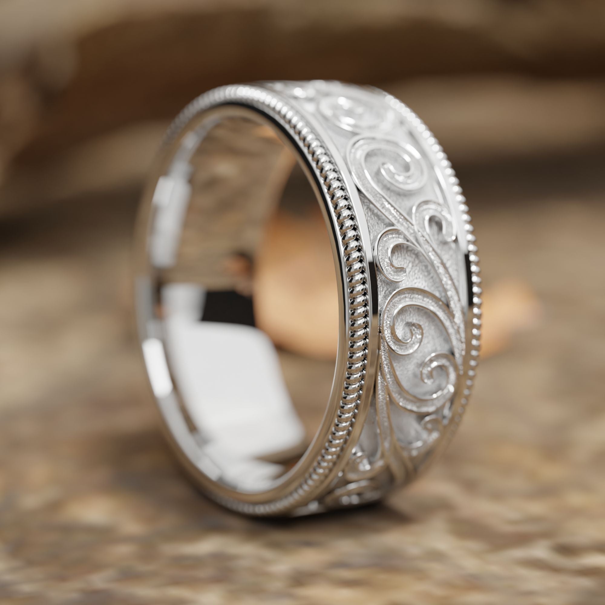 Tribal Carve Ring - Serene Western