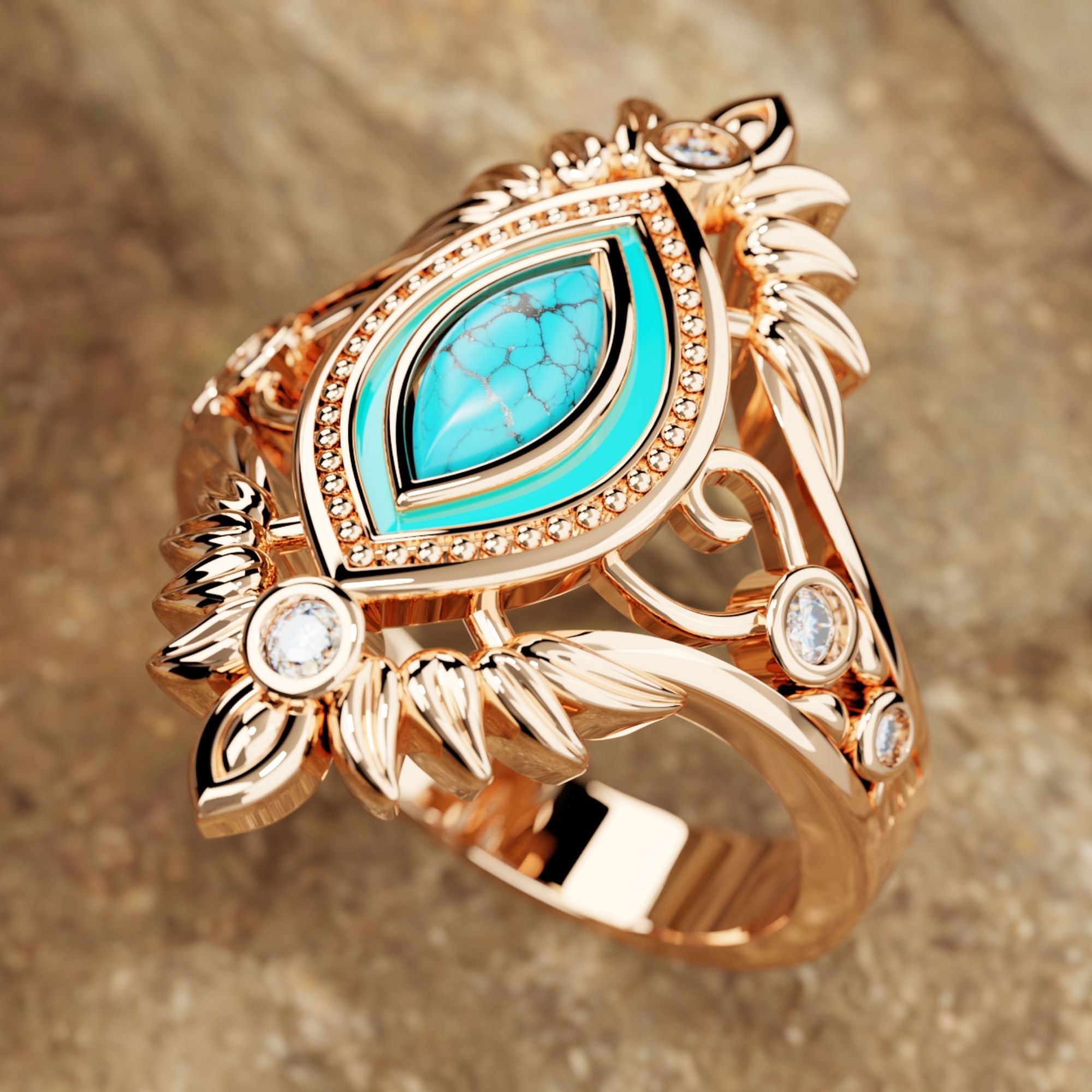 Tribal Feather Ring - Serene Western