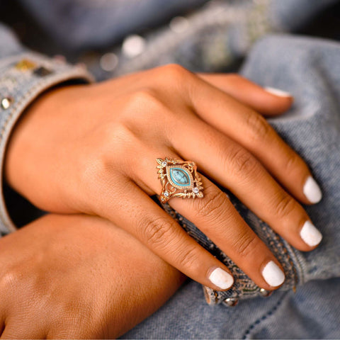 Tribal Feather Ring