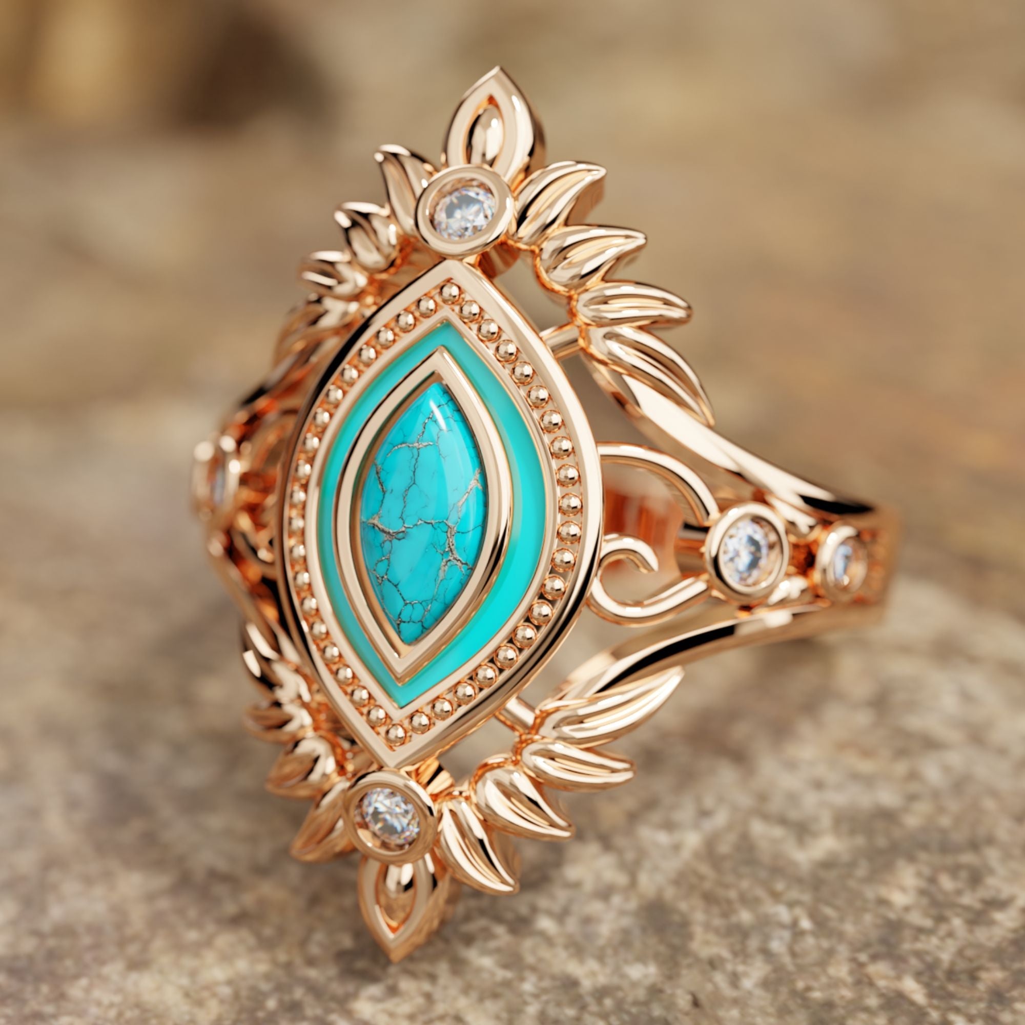 Tribal Feather Ring - Serene Western