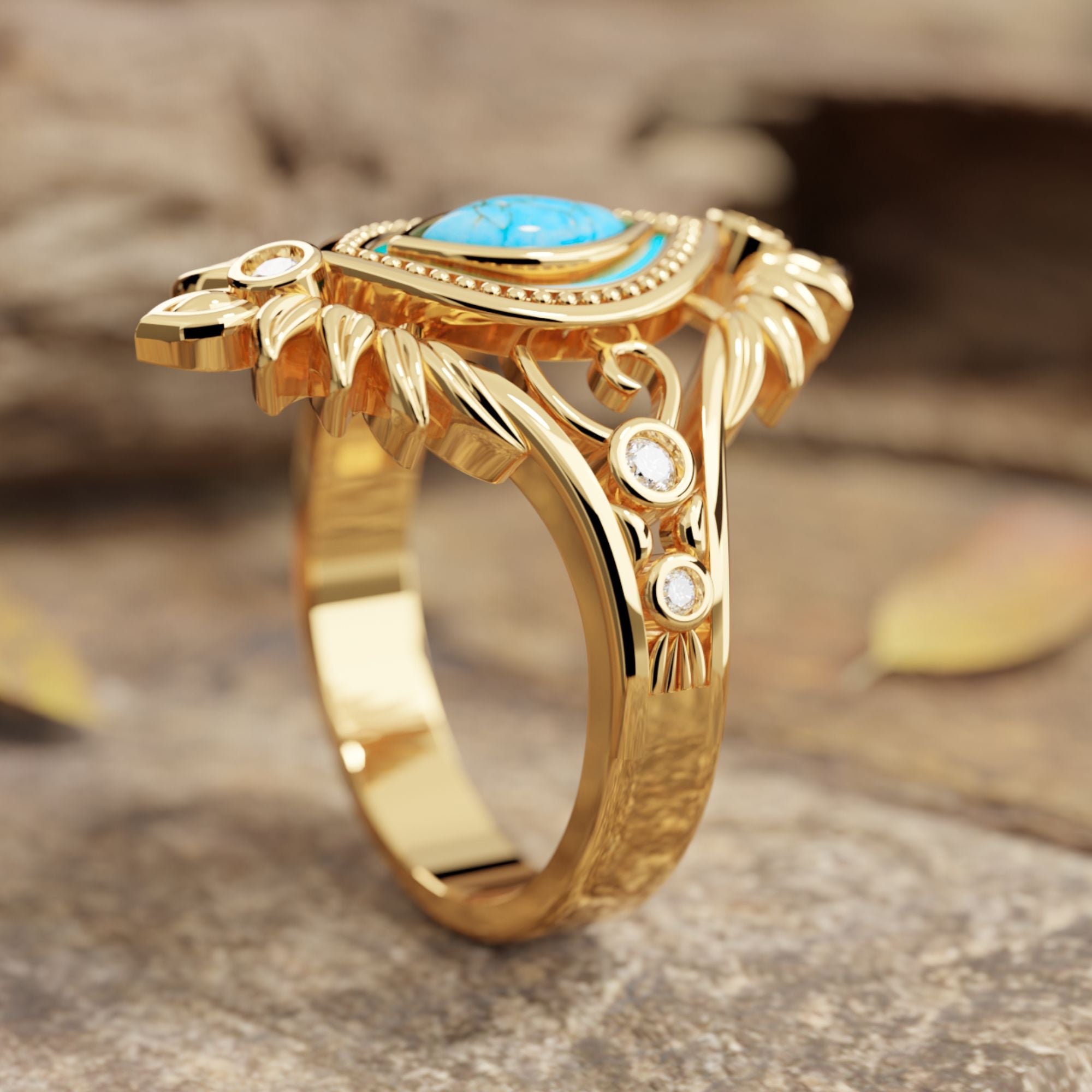 Tribal Feather Ring - Serene Western