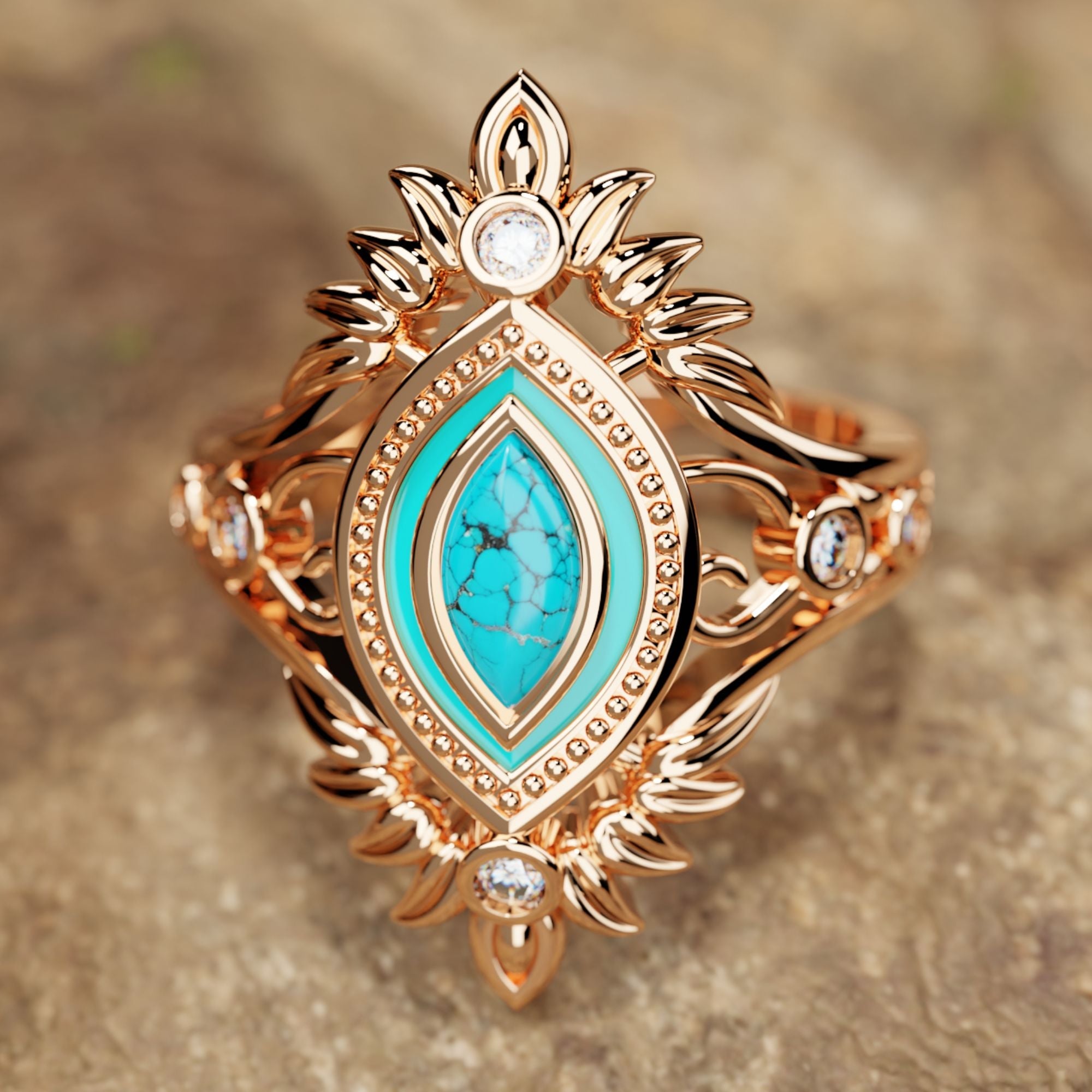 Tribal Feather Ring - Serene Western