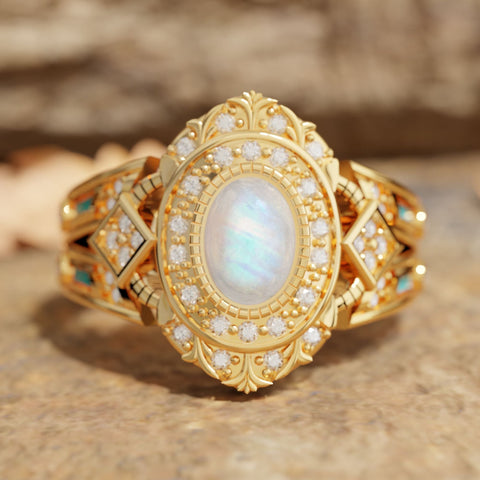 Warrior's Glory Ring - Moonstone