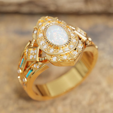 Warrior's Glory Ring - Opal