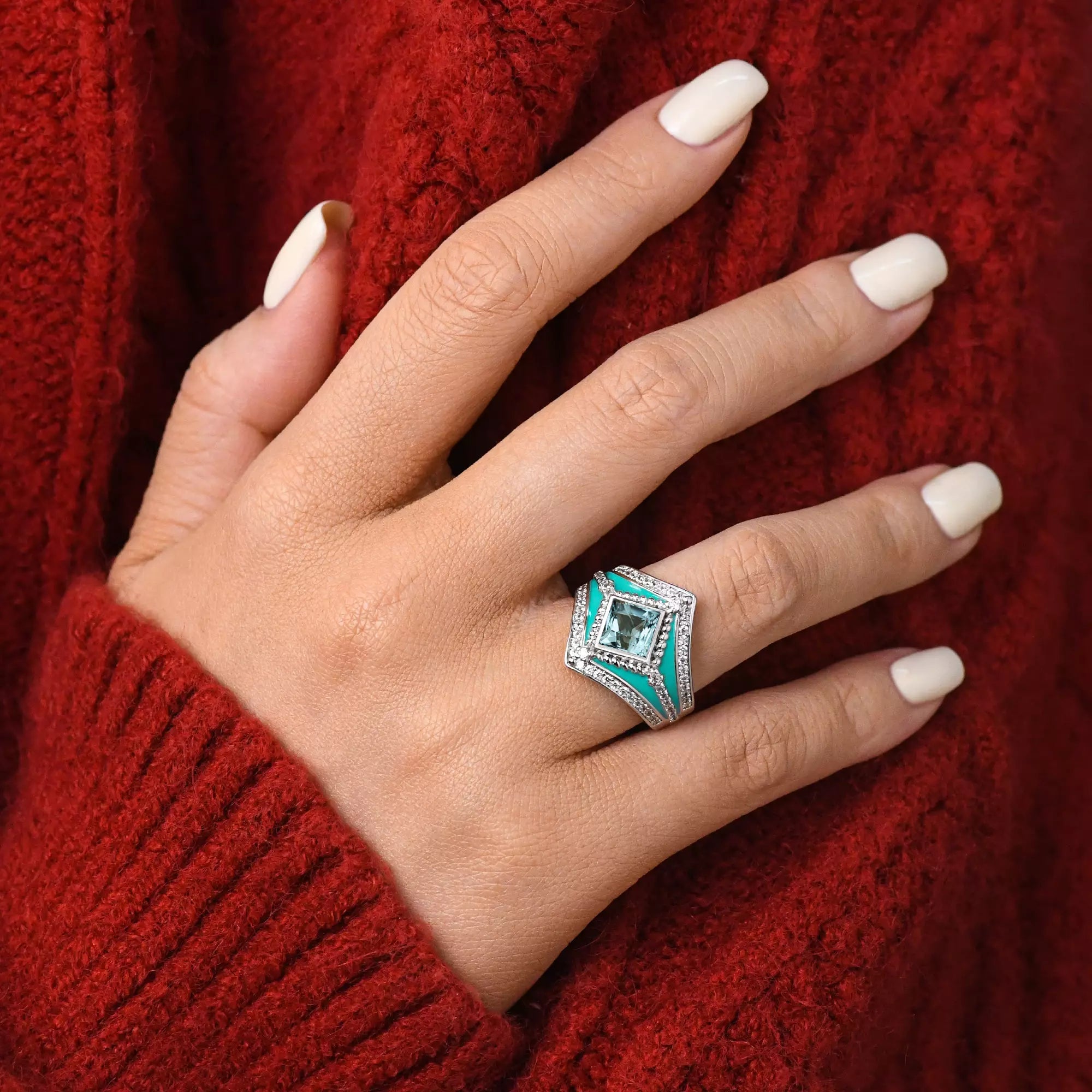 Wild Heart Ring - Aquamarine - Serene Western