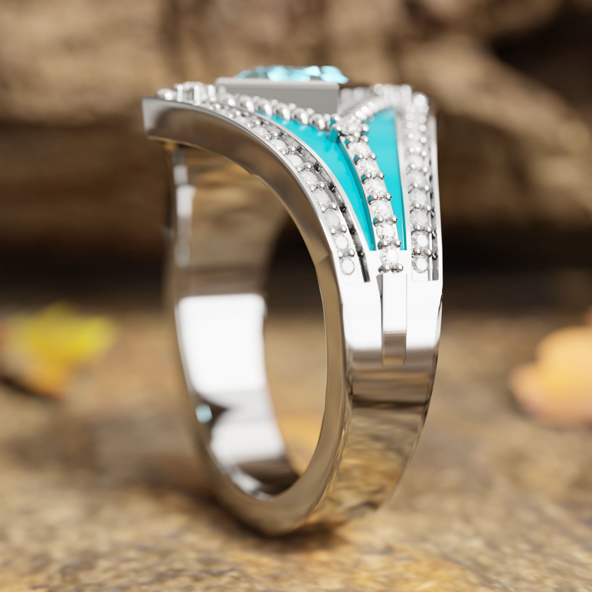 Wild Heart Ring - Aquamarine - Serene Western