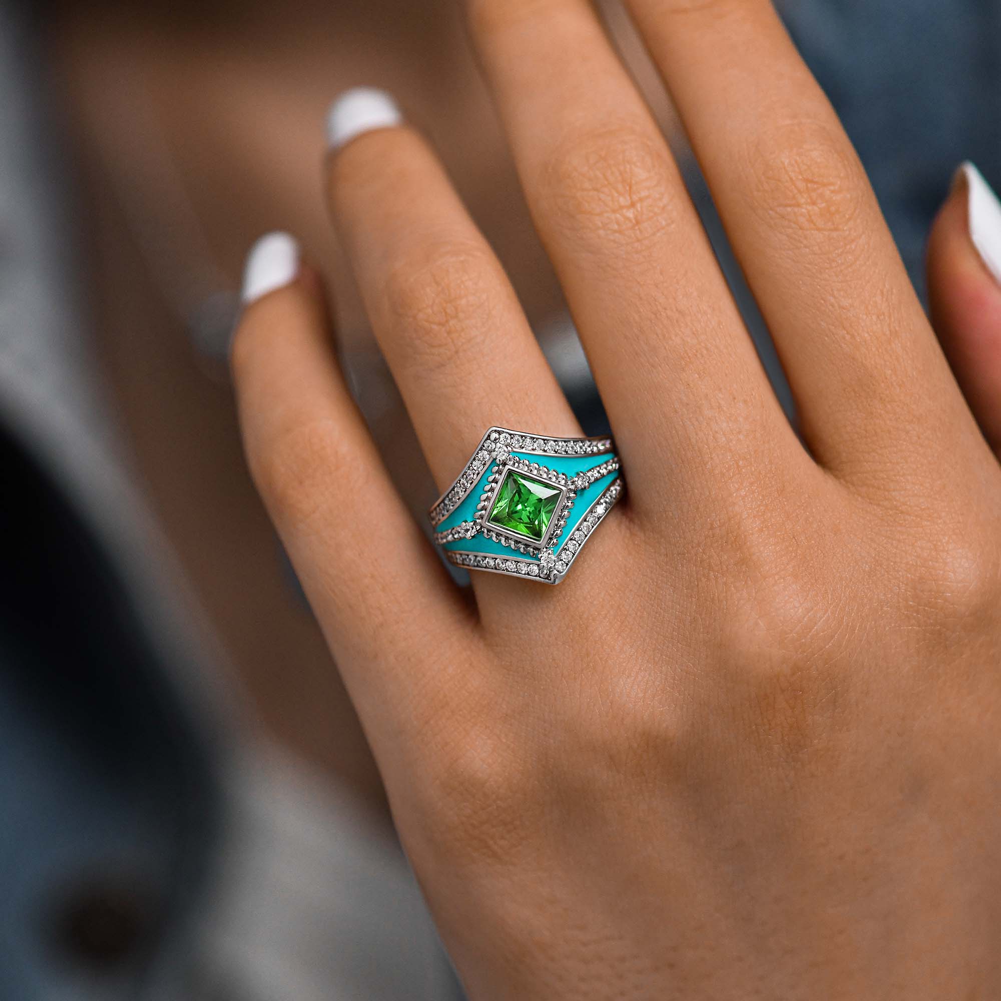 Wild Heart Ring - Emerald - Serene Western