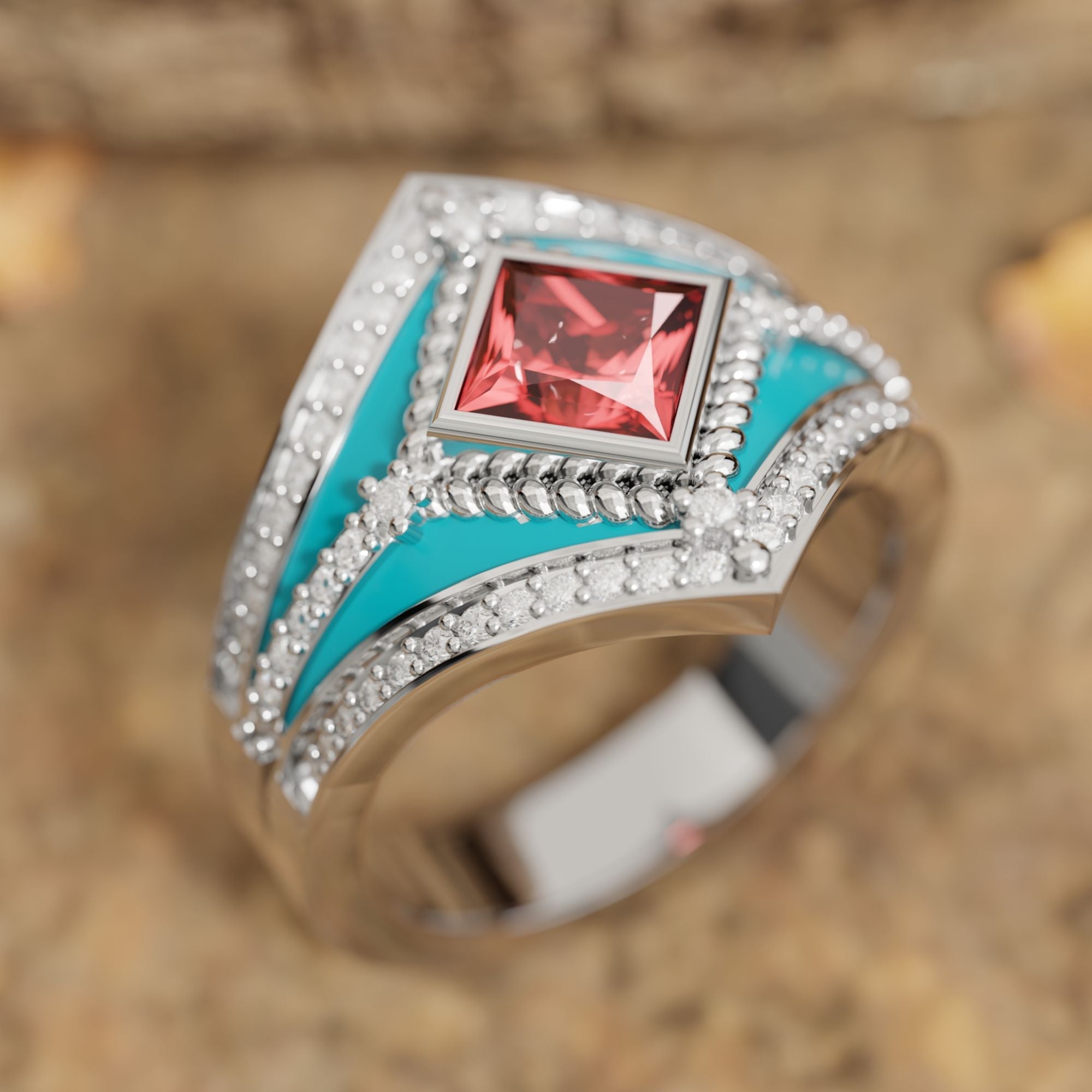 Wild Heart Ring - Garnet - Serene Western