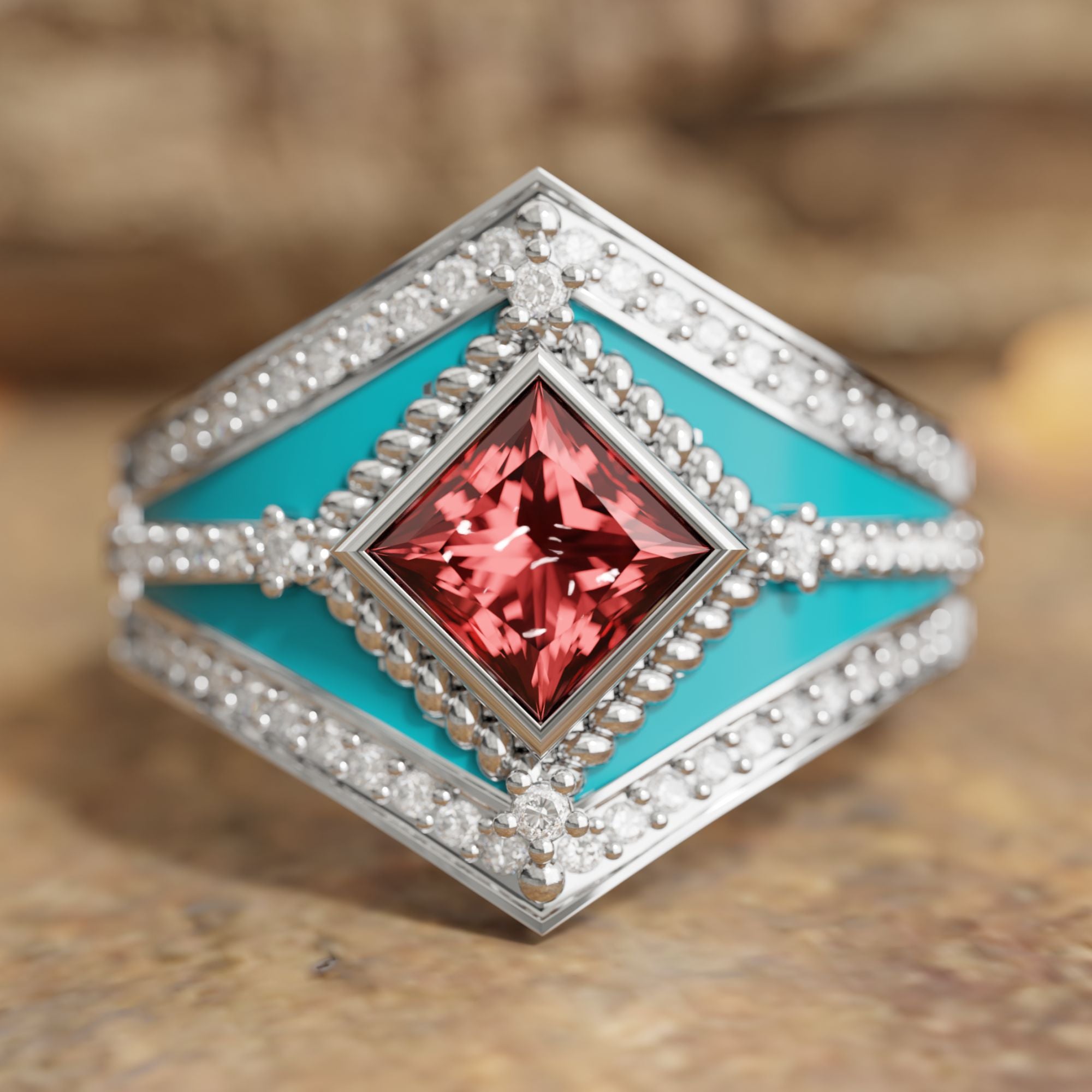 Wild Heart Ring - Garnet - Serene Western