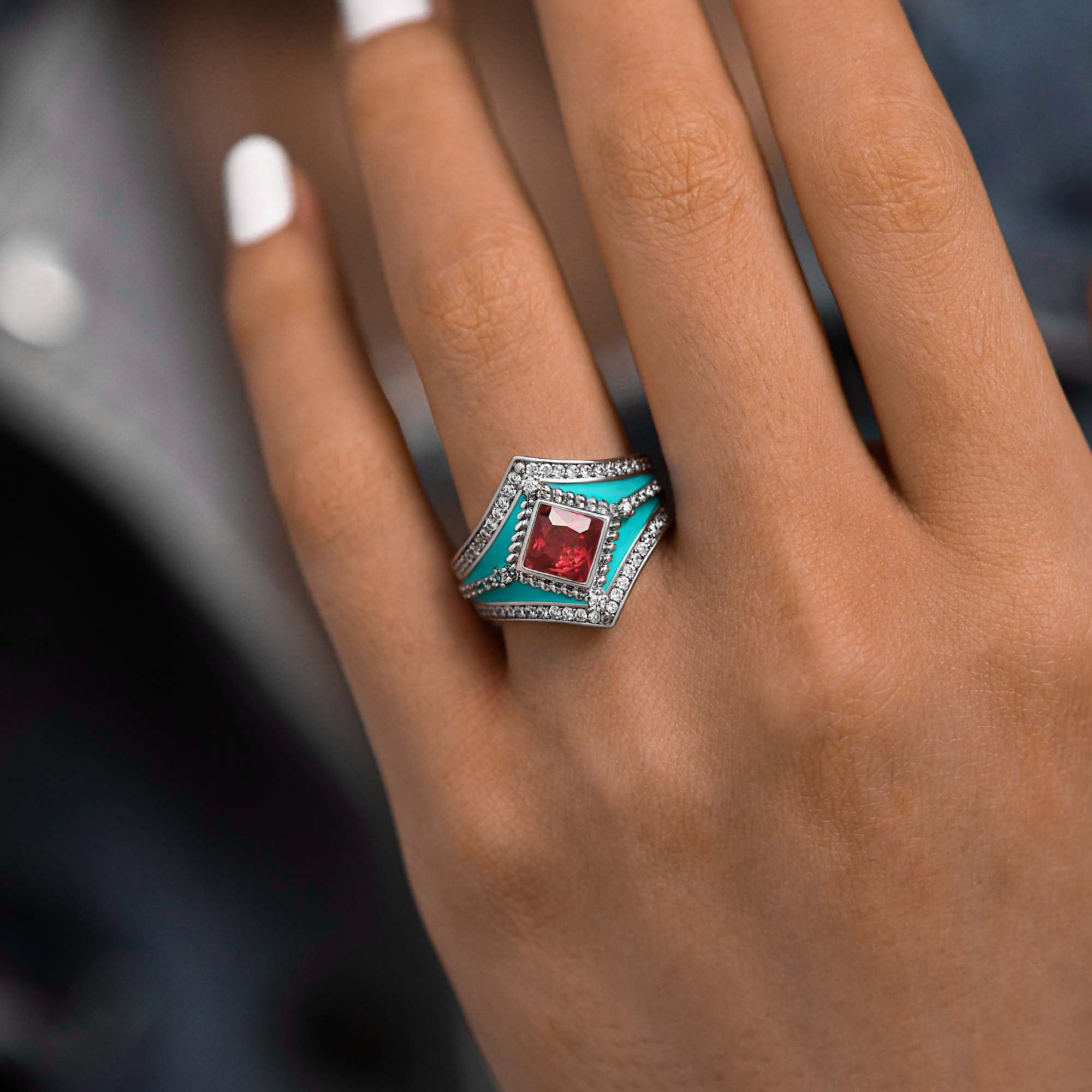 Wild Heart Ring - Garnet - Serene Western