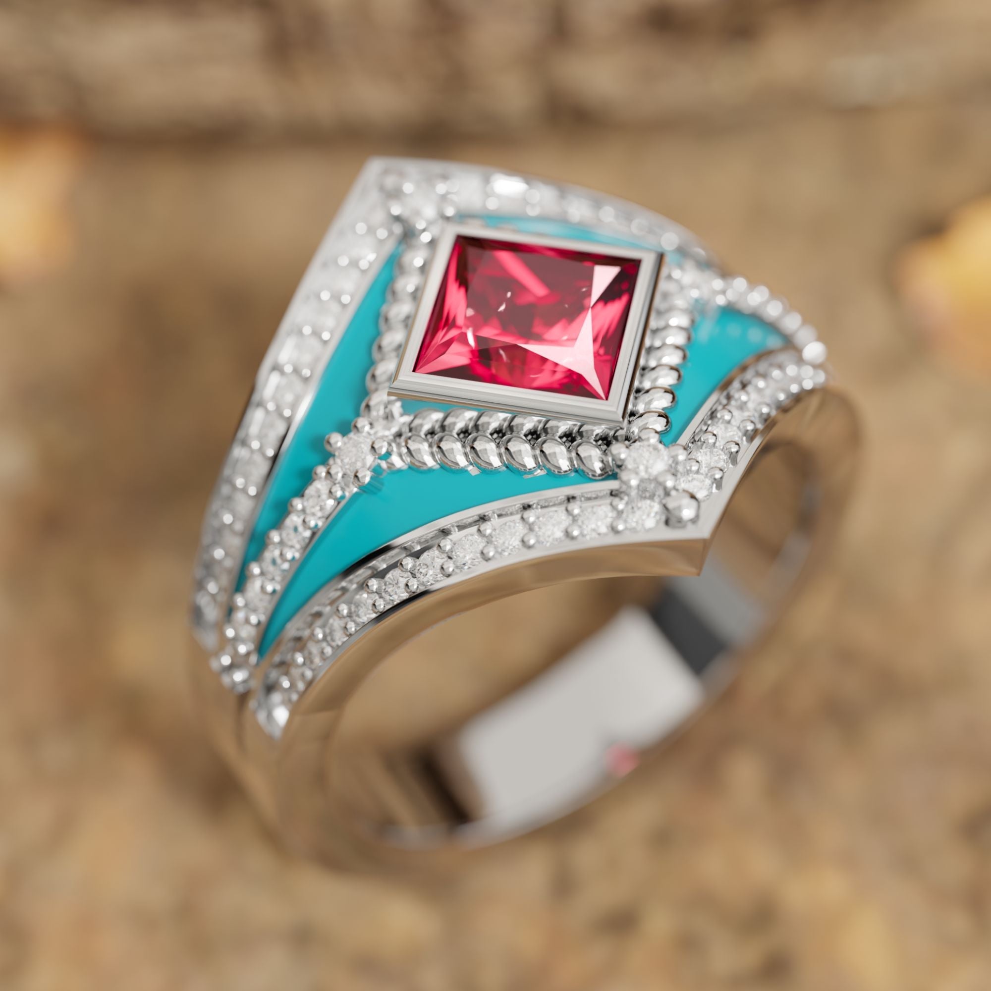 Wild Heart Ring - Ruby - Serene Western