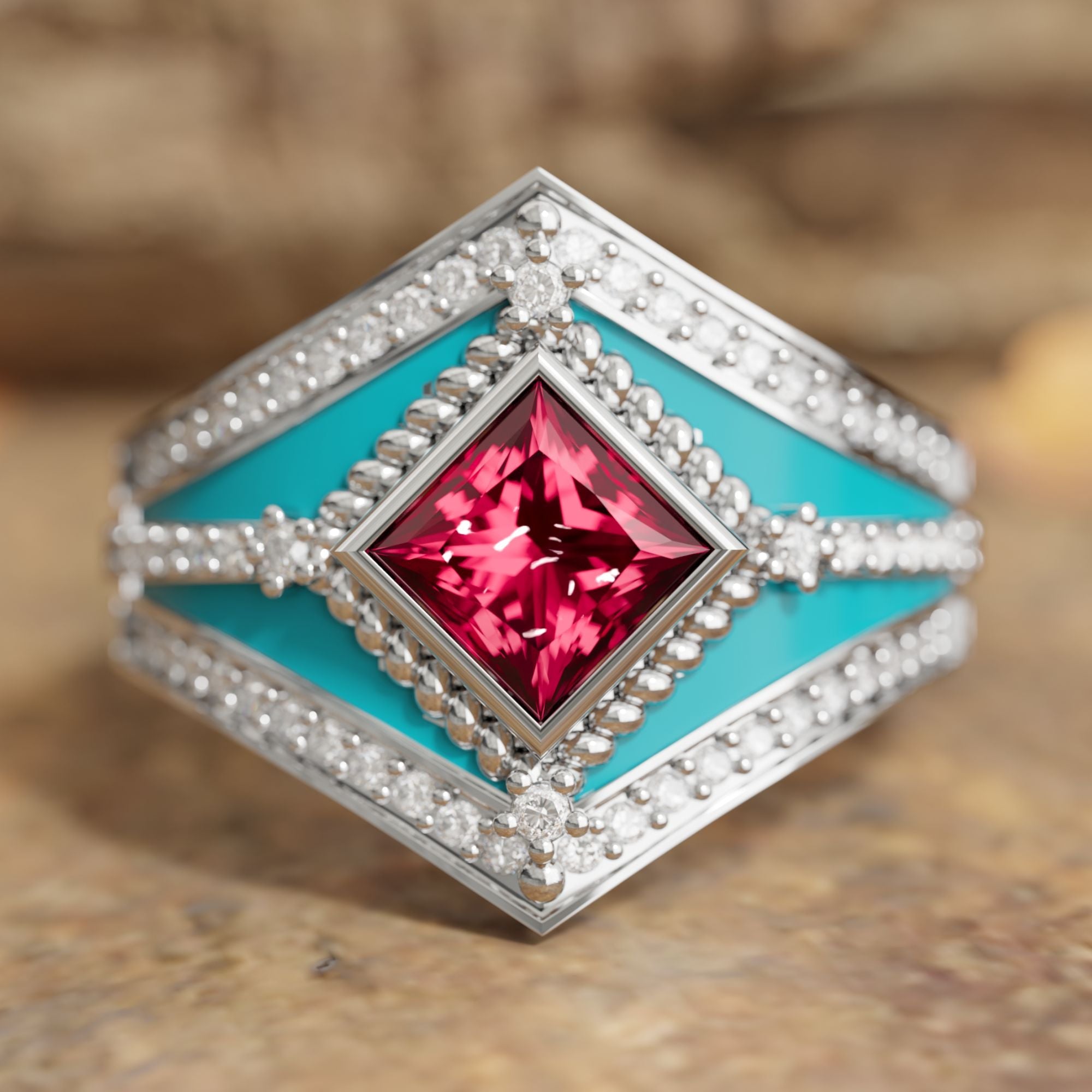 Wild Heart Ring - Ruby - Serene Western